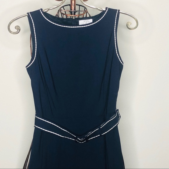 Loft Sleeveless Navy Blue Dress - Picture 5 of 6